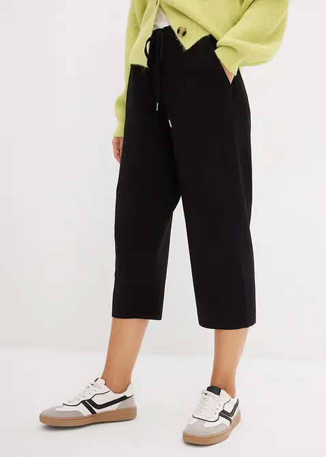 Pantaloni in felpa di cotone elasticizzato, bonprix