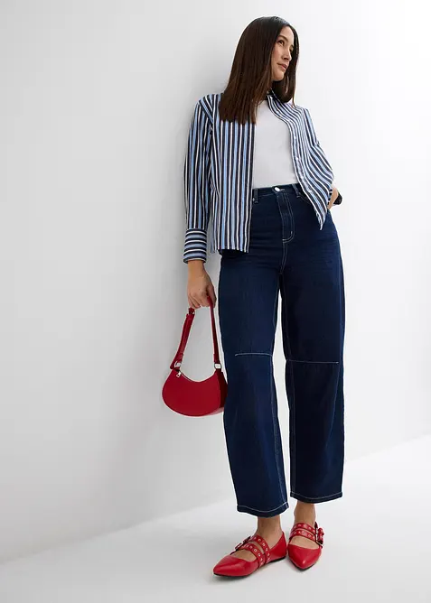 Top a costine in puro cotone biologico (pacco da 2), bonprix