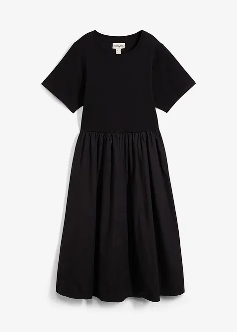 Abito midi in puro cotone, bonprix