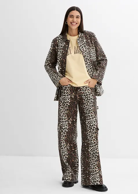 Maxi maglia in misto cotone morbido, bonprix