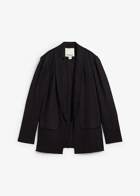Blazer ampio in misto lino e viscosa, bonprix