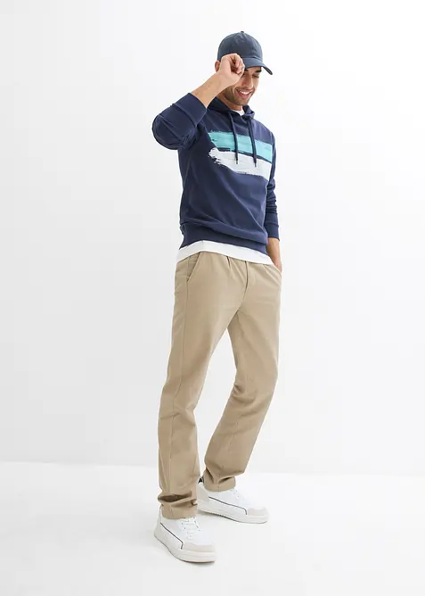 Felpa con cappuccio in puro cotone biologico, bonprix