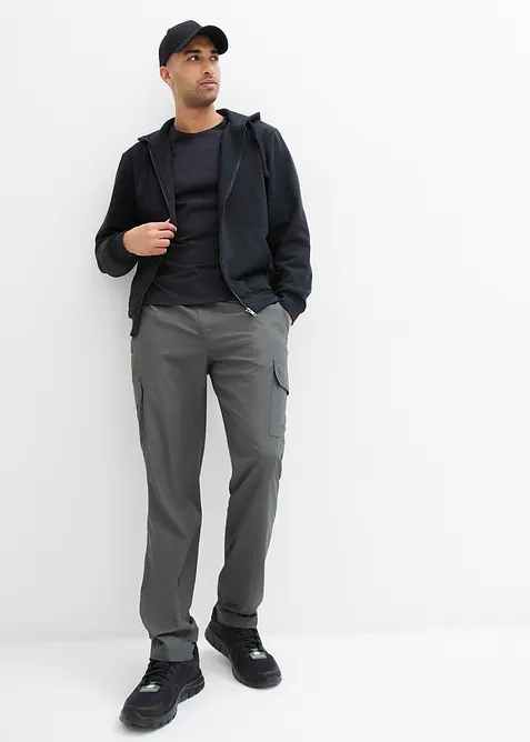 Felpa con zip e cappuccio, bonprix