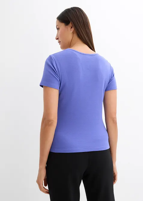 Maglia a costine con cotone biologico (pacco da 2), bonprix