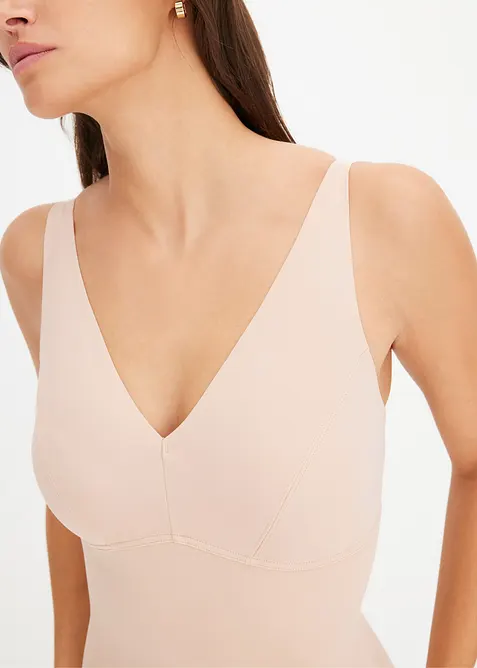 Body senza ferretto e senza cuciture con effetto modellante medio, bonprix