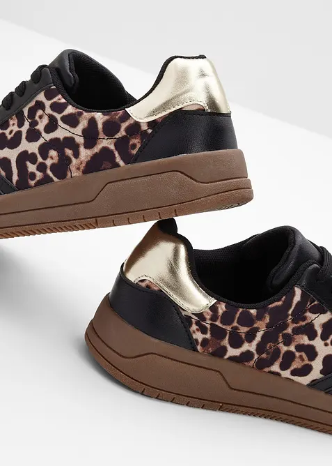 Sneaker con dettagli animalier, bonprix