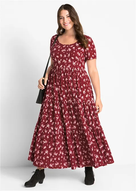 Abito lungo a maniche corte, bonprix