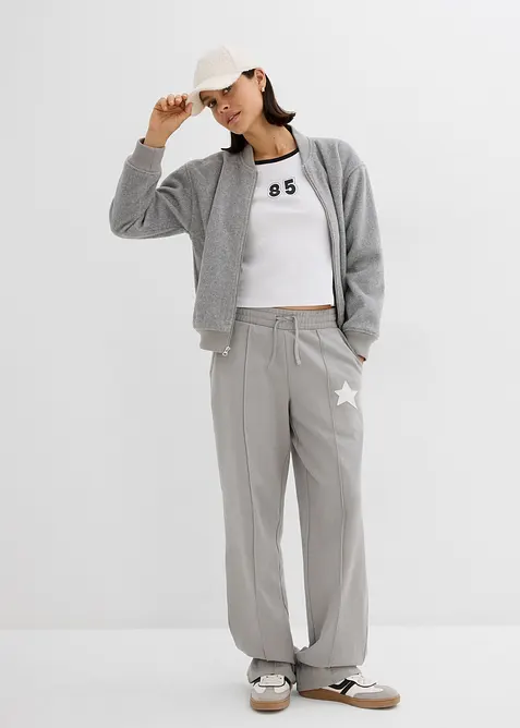 Pantaloni in felpa di puro cotone biologico, bonprix