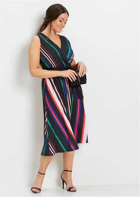 Abito in maglina con cintura da annodare, bonprix