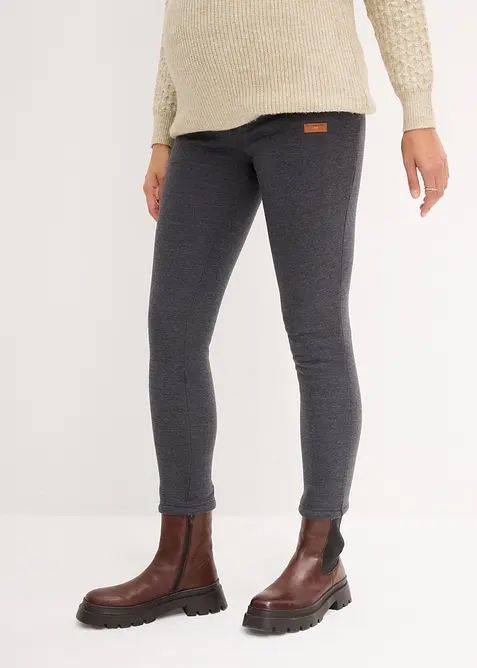 Leggings prémaman foderati con pellicciotto sintetico, slim fit, bonprix