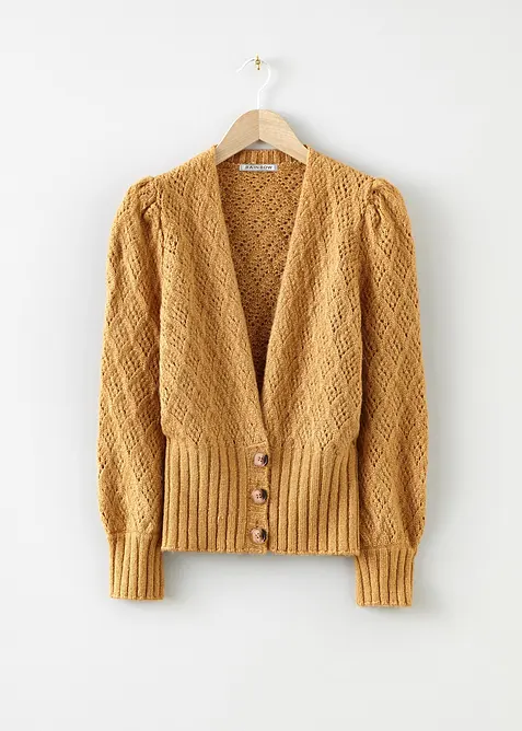 Cardigan in filato fine, bonprix