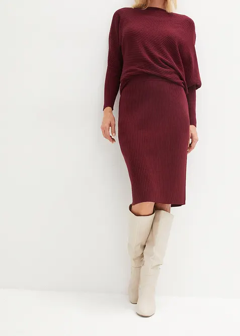 Gonna in maglia di misto viscosa morbido, bonprix