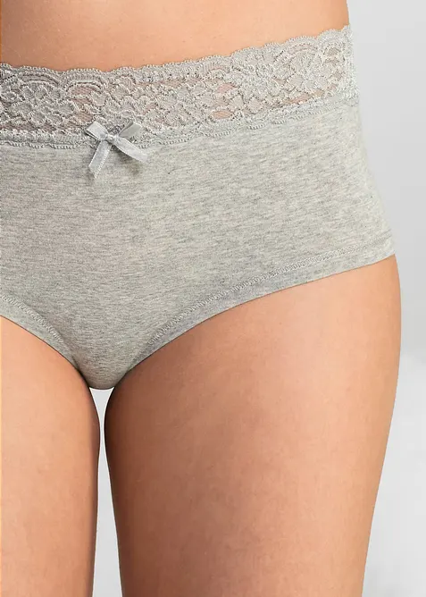 Culotte a vita alta (pacco da 4), bonprix