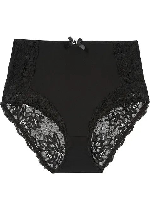 Slip a vita alta con pizzo, bonprix