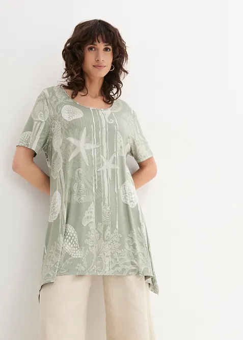 Maglia lunga in misto viscosa morbido, bonprix