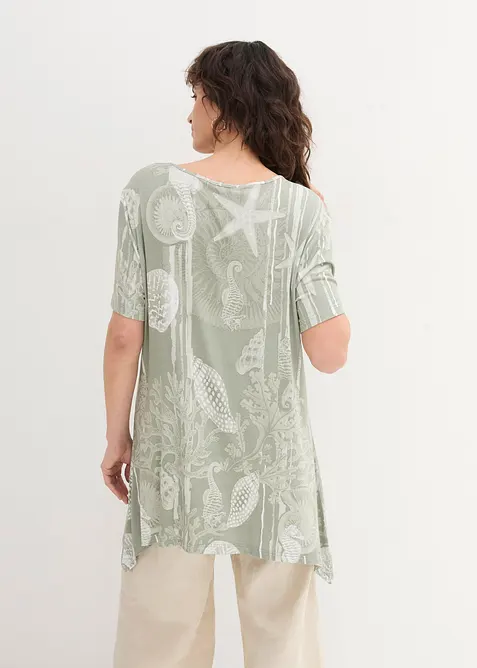 Maglia lunga in misto viscosa morbido, bonprix