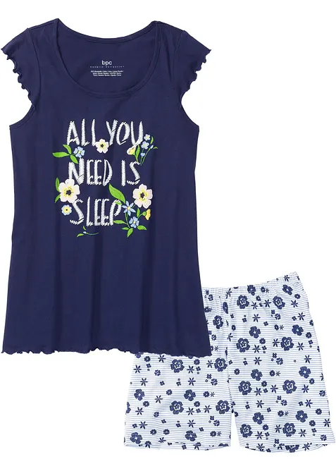 Pigiama estivo in puro cotone, bonprix