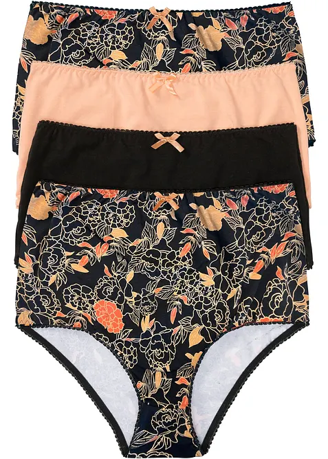 Slip a vita alta (pacco da 4), bonprix