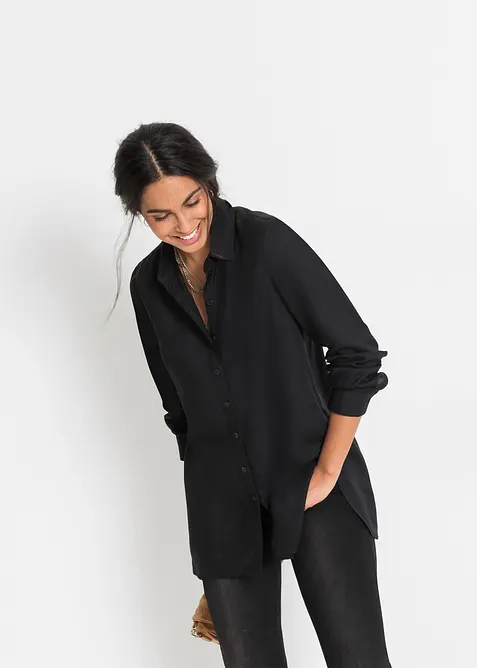 Camicetta lunga in pura viscosa, bonprix