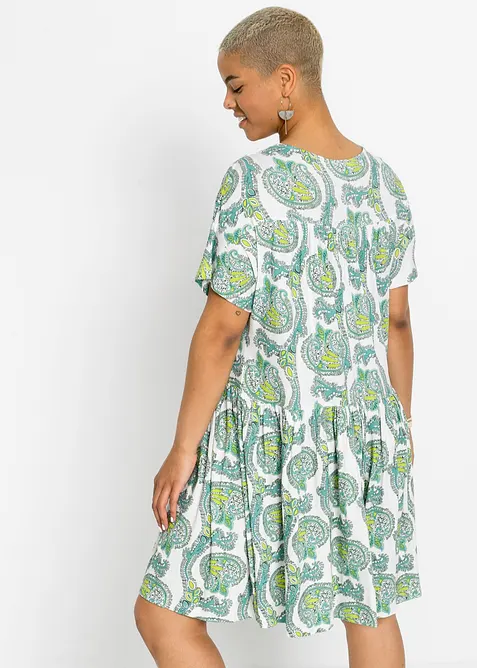 Abito in maglina di misto viscosa e elastan fluente, bonprix