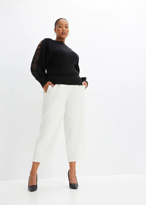 Maglione in filato fine di misto viscosa fluente, bonprix