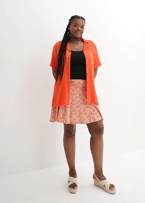 Gonna pantalone in viscosa morbida, bonprix