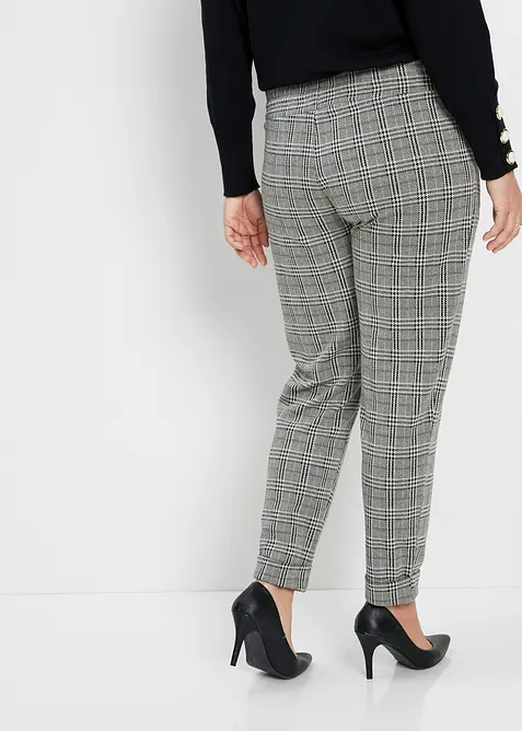 Pantaloni principe di Galles con elastico in vita, bonprix