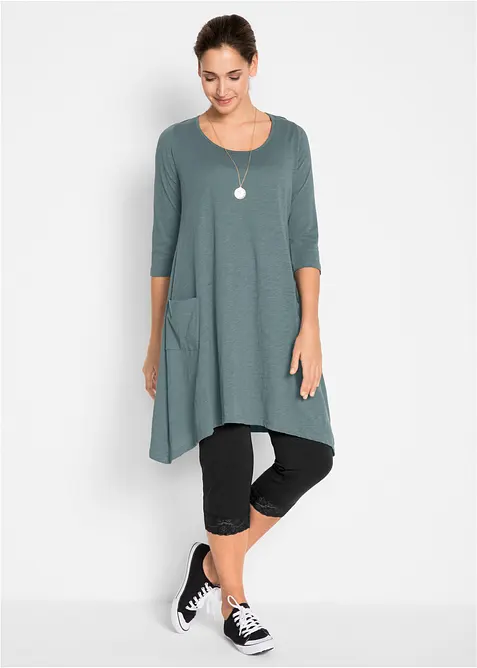 Leggings a pinocchietto con pizzo, bonprix