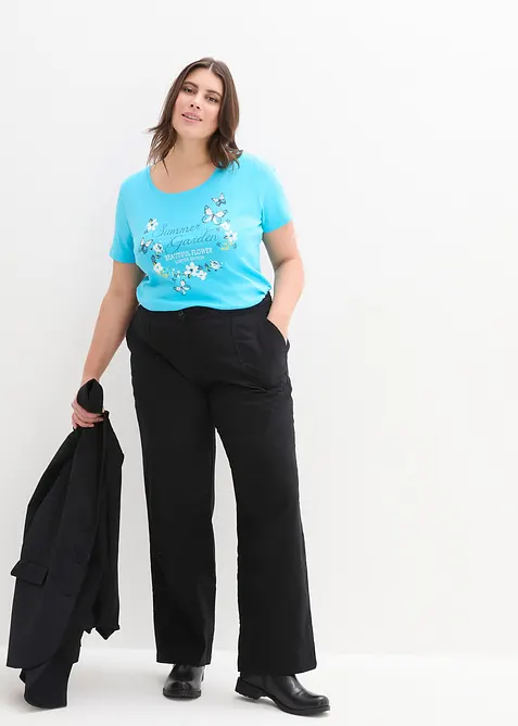 Maglia in cotone a maniche corte, bonprix