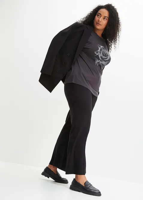 Pantaloni larghi leggeri con viscosa, bonprix