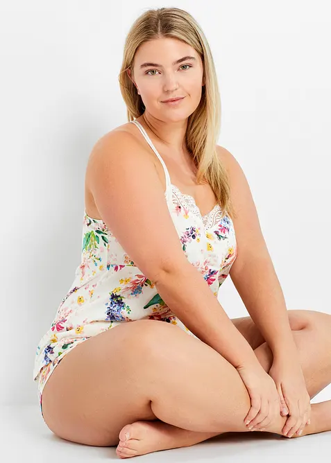 Pigiama estivo con spalline sottili, bonprix