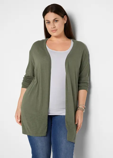 Cardigan lungo aperto, bonprix