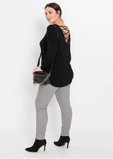 Maglione  in filato fine misto viscosa, bonprix