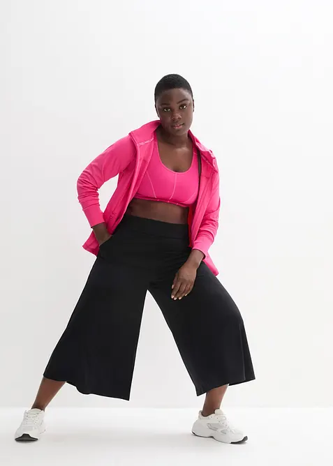 Pantaloni culotte loungewear con gambe larghe, bonprix