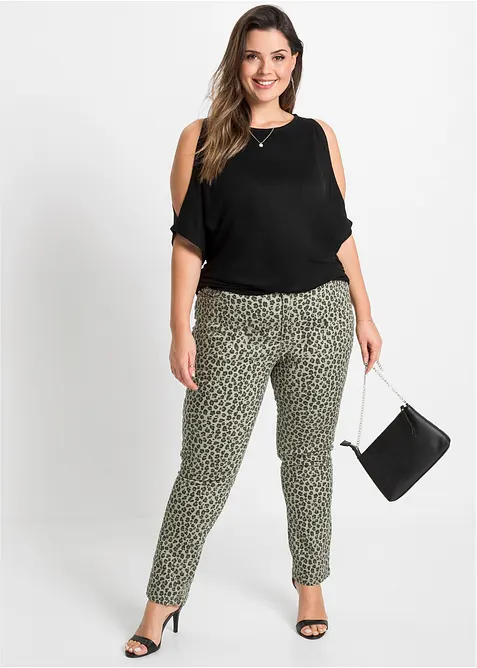 Maglia con cut-out in viscosa, bonprix