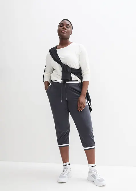 Pinocchietti da jogging in misto cotone, bonprix