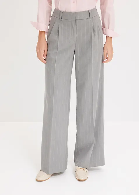 Pantaloni gessati a palazzo, bonprix