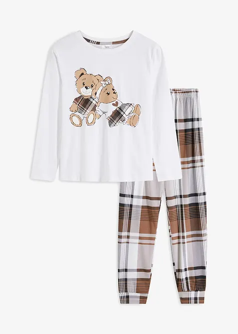 Pigiama in puro cotone, bonprix