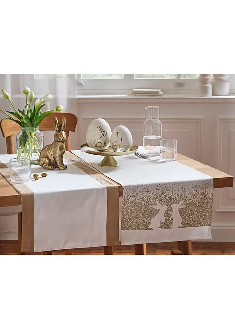 Statuetta decorativa coniglio dorato, bonprix