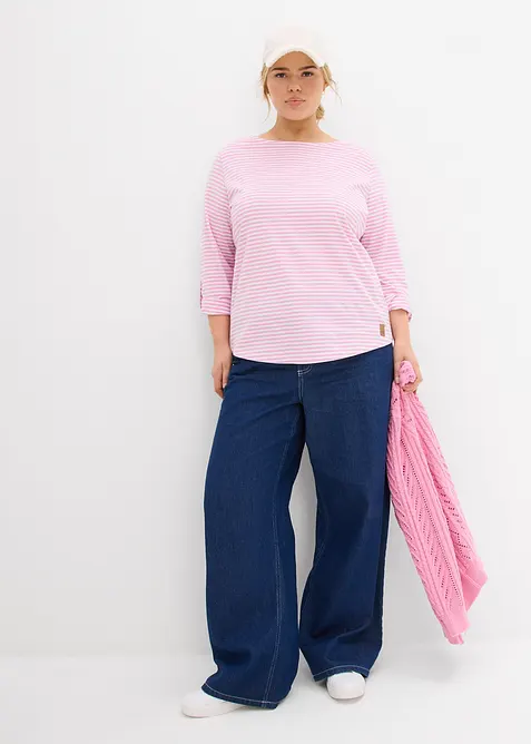 Maglia a maniche lunghe in puro cotone, bonprix