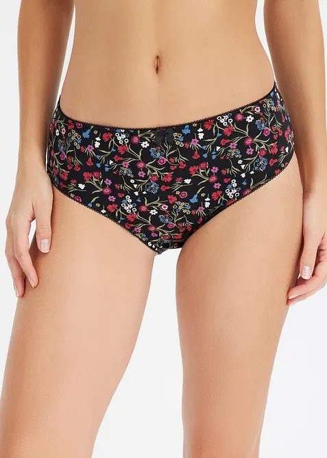 Slip alto con cotone biologico (pacco da 4), bonprix