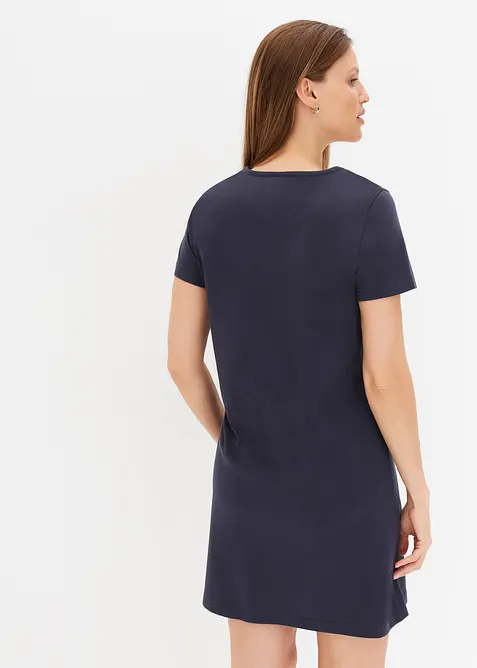 Camicia da notte corta in puro cotone (pacco da 2), bonprix