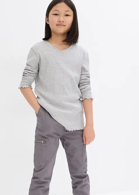 Maglia a coste con cotone biologico (pacco da 2), bonprix