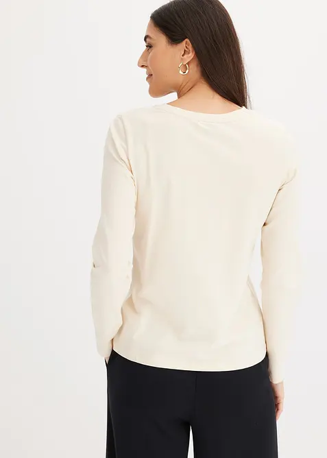 Maglia a maniche lunghe con cotone biologico, bonprix