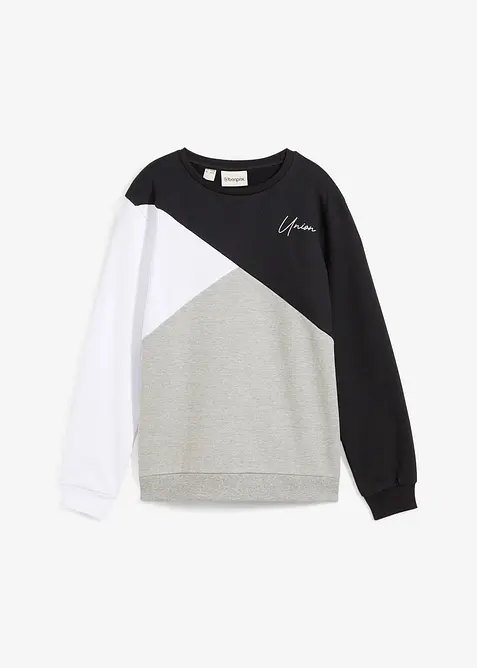 Felpa in cotone biologico, loose fit, bonprix