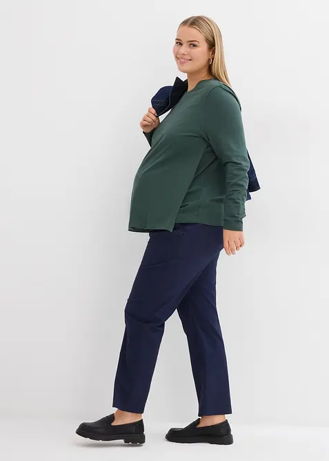 Maglia pr&eacute;maman / da allattamento in puro cotone biologico (pacco da 2), bonprix