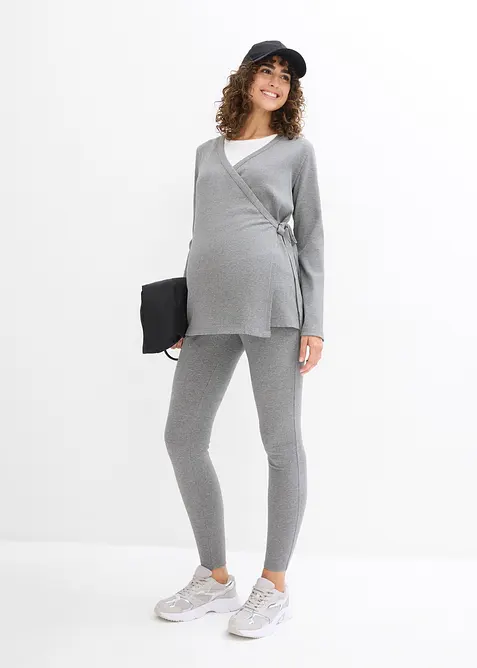 Maglia incrociata e leggings prémaman (set 2 pezzi), bonprix