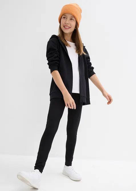 Leggings elasticizzati in misto cotone biologico (pacco da 3), bonprix