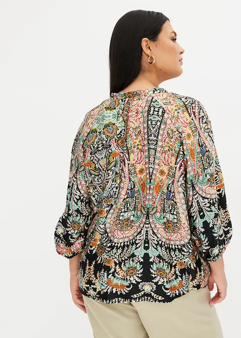 Blusa in satin fluente, bonprix