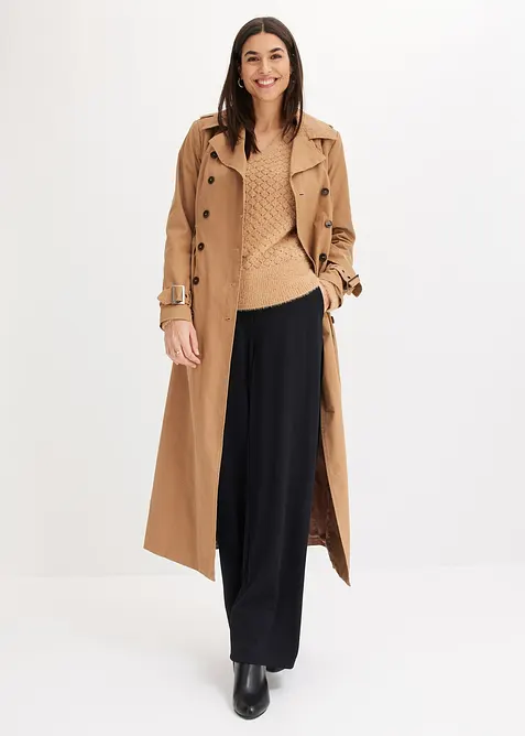 Pantaloni in jersey con traversina decorativa, bonprix